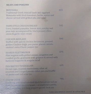 Olive Beach menu 