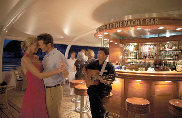 Take to the dance floor for a memorable evening on SeaDream Yacht Club.