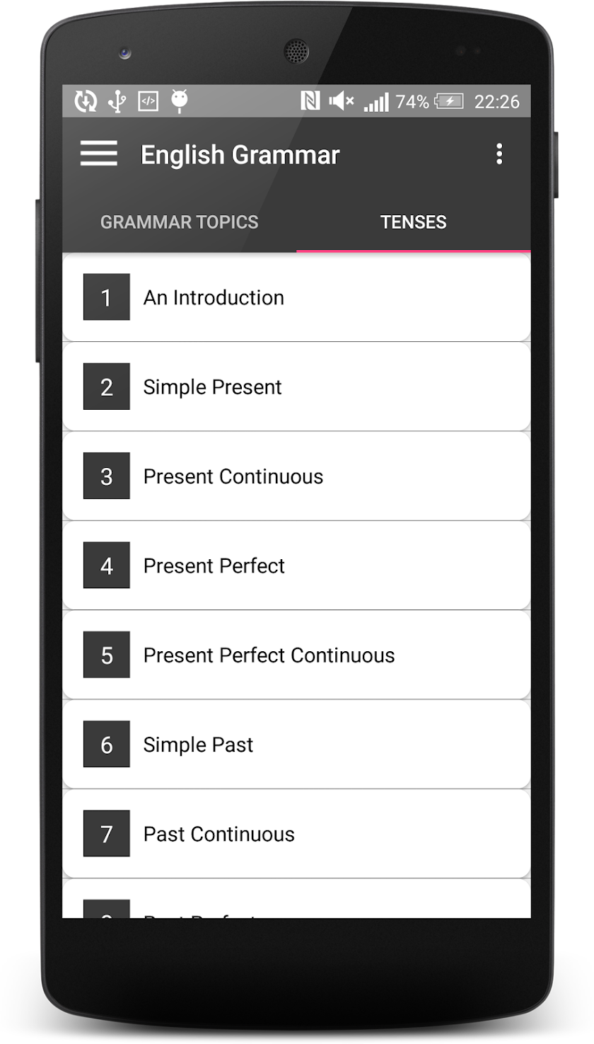 English Grammar Screen 2