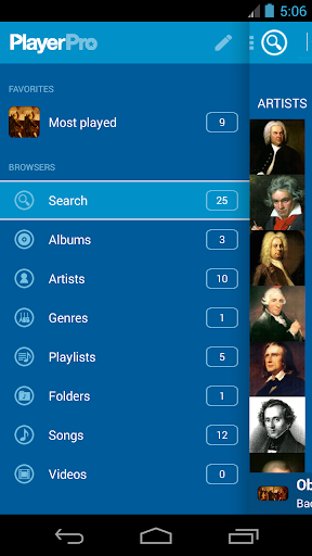 Blue PlayerPro theme