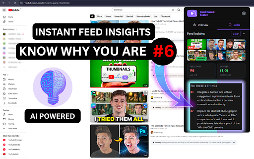 YouThumb - YouTube Thumbnail Test & Preview screenshot 1