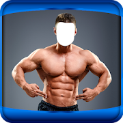 Man Bodybuilder Photo Montage  Icon