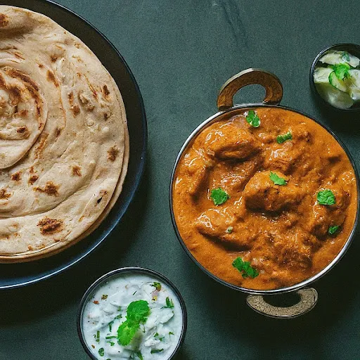 Butter Chicken 250 Ml +1 Laccha Prantha + 1 Raita