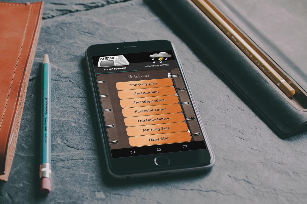 Android application Uk News Diary &amp; Weather App screenshort