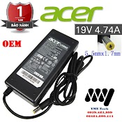 Sạc Laptop Acer 19V 4.7A Loại Tốt - Zin Adapter Kèm Dây Nguồn - New