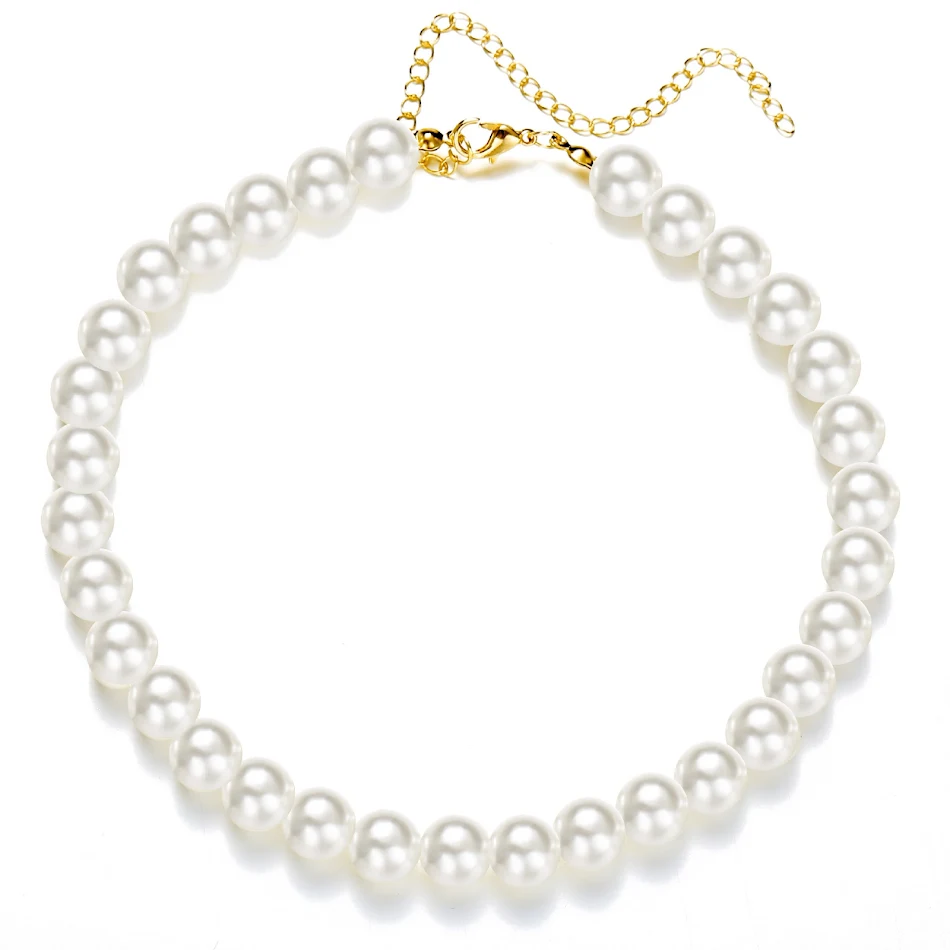 Modieuze, creatieve en simpele parelketting. Een elegant sieraad dat je outfit compleet maakt, perfect voor dagelijks gebruik en speciale gelegenheden.