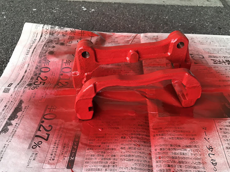 RX-8のrx-8・DIY・ブレーキキャリパー塗装に関するカスタム事例の投稿画像3枚目