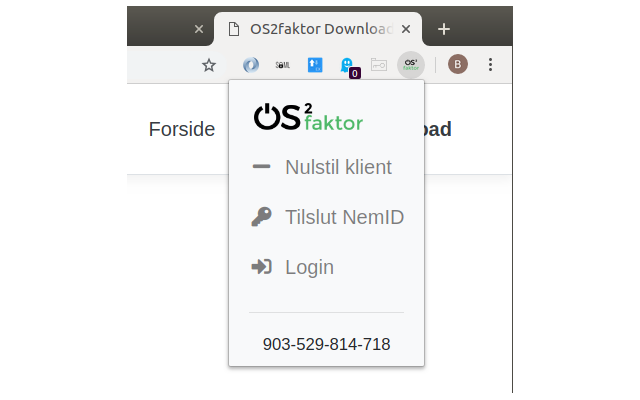 OS2faktor Chrome Extension Preview image 1