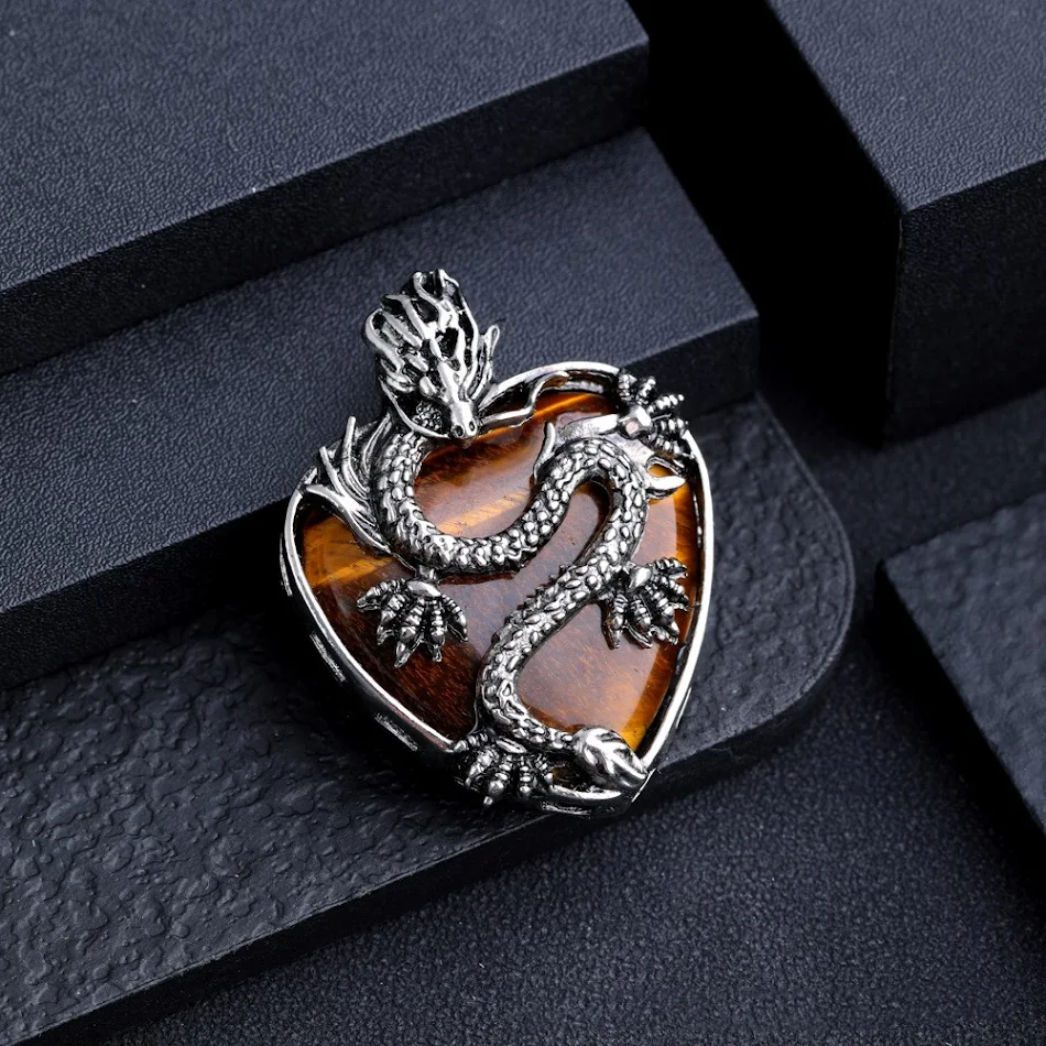 Colgante de amor con forma de dragón Adorno de moda retro simple Regalo significativo Joyería elegante para expresar afecto y cariño