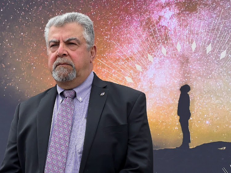 Badri Younes the Deputy Associate Administrator for Space Communications and Navigation at The National Aeronautics and Space Administration (NASA) attends the sod-turning ceremony for Africa's first Deep Space Ground Station in Matjiesfontein, South Africa, November, 08, 2022.