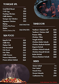 Tonique Restaurant menu 3