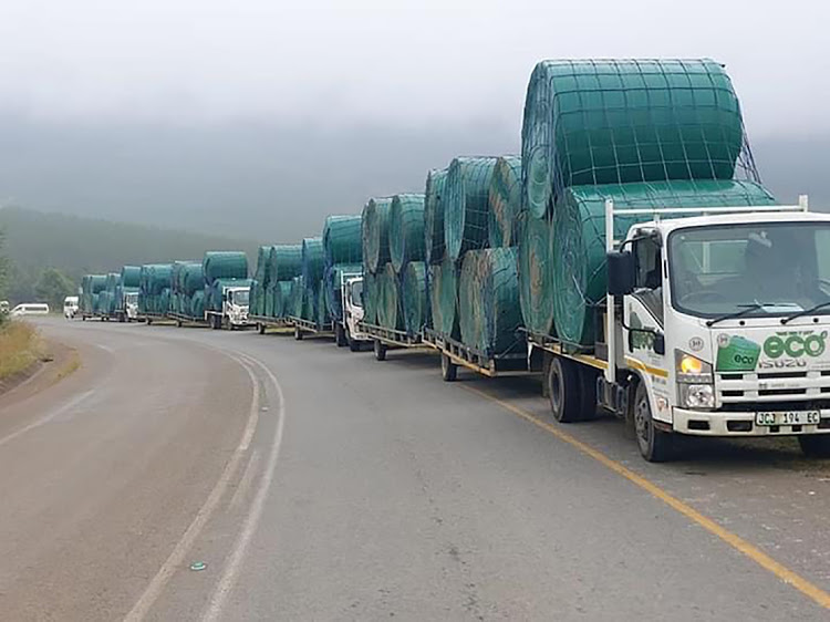 TANKS VERY MUCH: Water tanks on their way to communities across the Eastern Cape