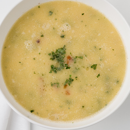 Potato soup with bacon