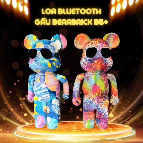 Loa Bluetooth B5+ Hình Gấu Bearbrick Kaws B5 Plus, Âm Thanh Sống Động, Nghe Nhạc Cực Hay Lỗi 1 Đổi 1 Bảo Hành 12 Tháng