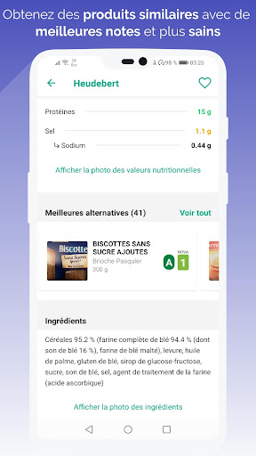 ScanFood - Scan your products NutriScore  Nova