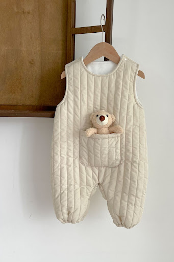 Title 2, Baby Warm All-match Quilted Romper Tide. Keep y...