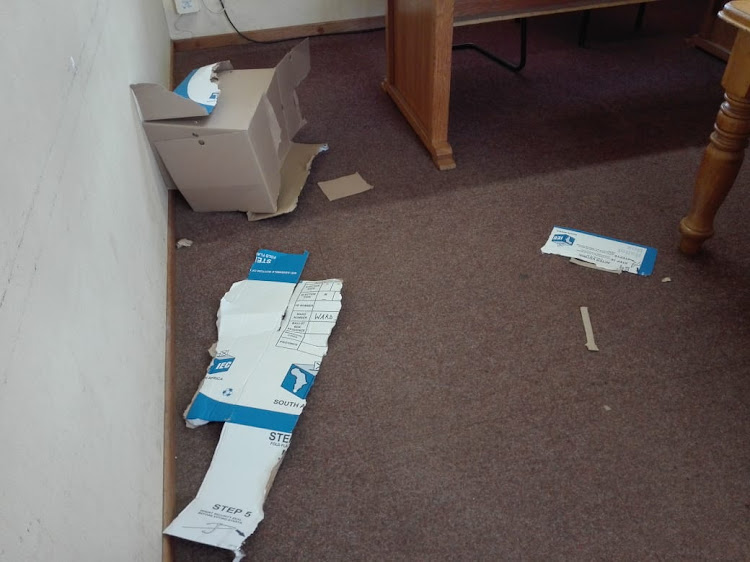 Residents have trashed ballot boxes at a by-election in Motherwell because, they say, they were not aware of the by-election.