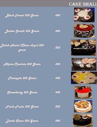 Happy Bakes & Cakes menu 2