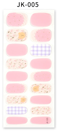 Title 6, Bronzing 3D Gel Nail Stickers for effortless st...