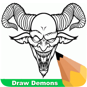 easy demons to draw