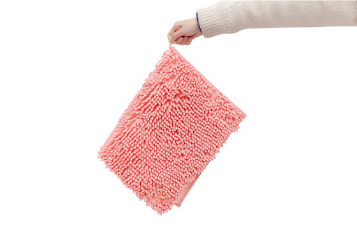 Title 13, Chenille Solid Color Bathroom Non-slip Mat prov...