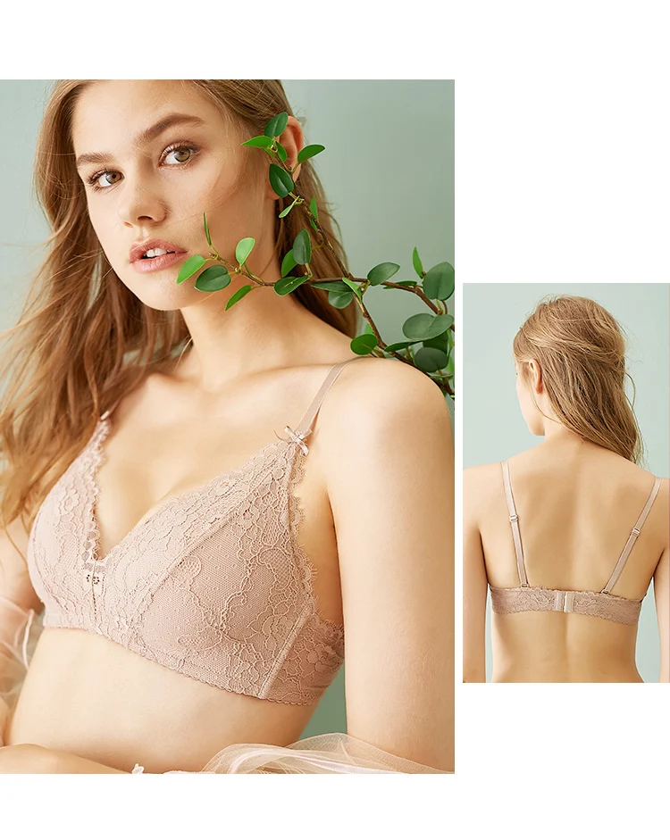 Sutiã Corel Lace fino sem aro, conforto e elegância. Desfrute do design leve e delicado para um ajuste perfeito e natural.