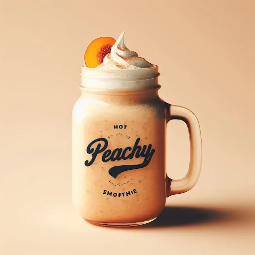 Hot Peachy Oat Smoothie [450 Ml Mason Jar]