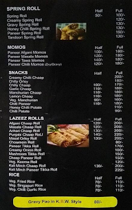 Kala Burger Wala- Red Board menu 6