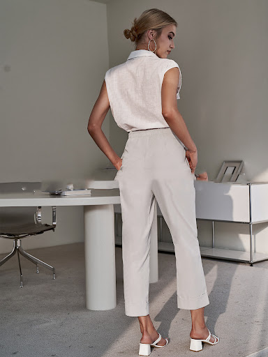 Title 5, Harem Temperament Commuter Breasted Trousers fo...