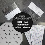 Miếng Sticker Dán Bàn Phím Song Ngữ Nhật, Hàn, Trung, Đức, Thái ... Nhiều Ngôn Ngữ - Chất Liệu Cao - Hàng Tự Sản Xuất