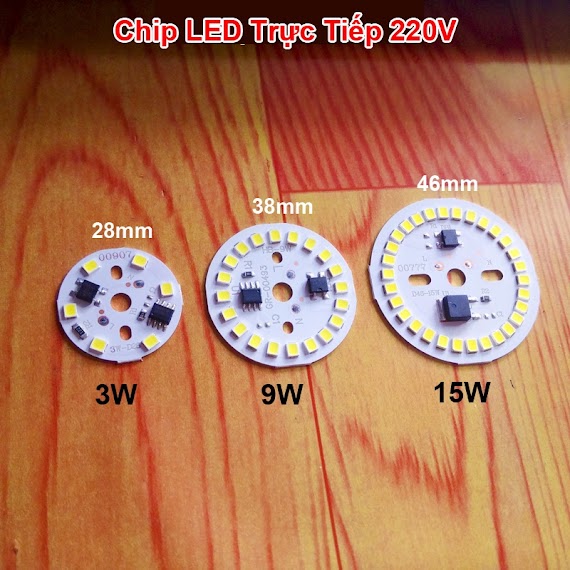 Chip Led Trực Tiếp 220V Không Driver Thay Thế Cho Đèn Led Bulb, Đèn Âm Trần Hỏng