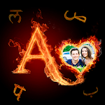 Cover Image of डाउनलोड फायर टेक्स्ट फोटो फ्रेम ऐप 1.16 APK