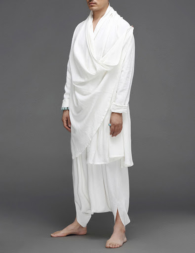 Title 1, Ethnic Linen Long Cloak for a flowing, comforta...