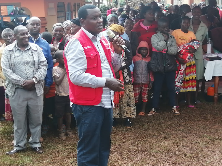 Nyaribari Chache MP Richard Tong'i during a recent function in his constituency