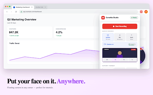 ScreeNo Studio: 4k Screen Recorder (No Watermark) screenshot 3