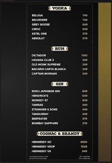 TAP menu 