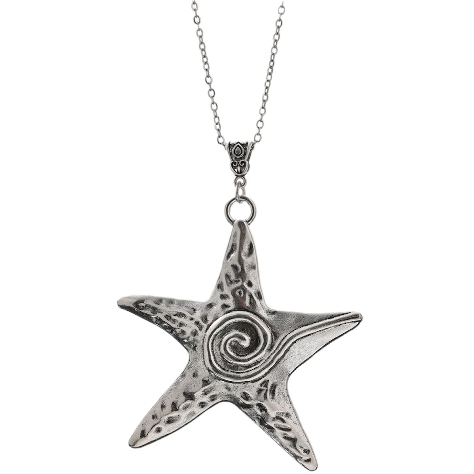 Zoete, coole grote pentagram hanger ketting, ideaal voor een unieke look. Een opvallend en gedurfd accessoire om jezelf mee uit te drukken.