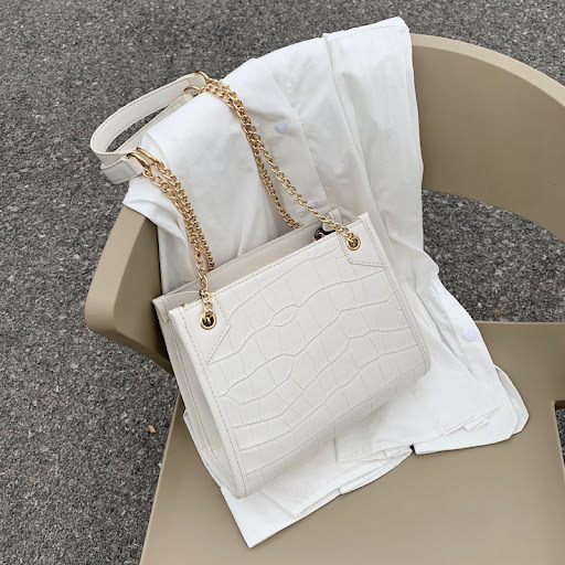 Title 4, Versatile chain texture messenger bag, designed...