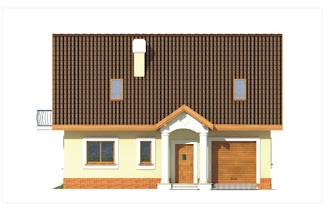 Ewa 2 wersja A - Elewacja przednia