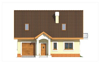 Ewa 2 wersja A - Elewacja przednia