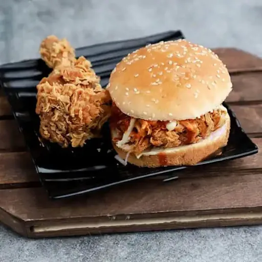 Chicken Burger + 1 Pcs. Fried Chicken