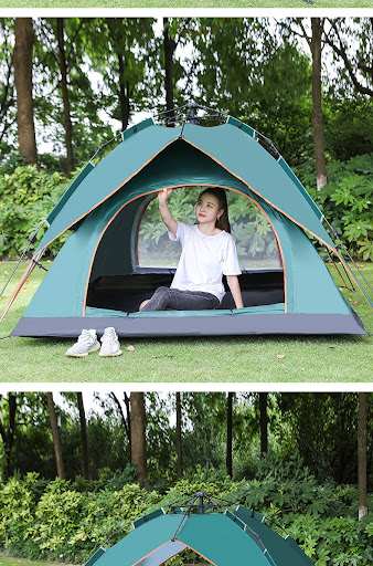 Title 11, Double-layer Camping Tent for 3-4 People Oxford...