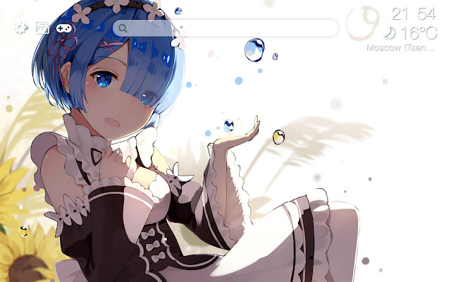 Anime girls HD new free tab theme