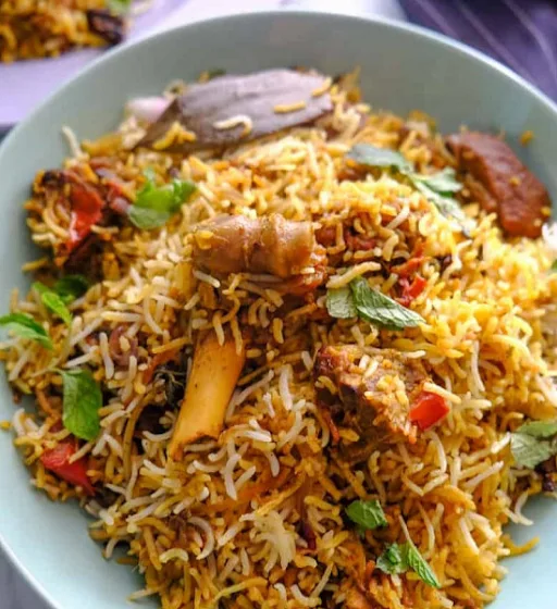 Mutton Biryani With Boondi Raita