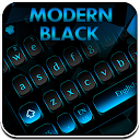 Herunterladen Modern Black blue Keyboard Installieren Sie Neueste APK Downloader