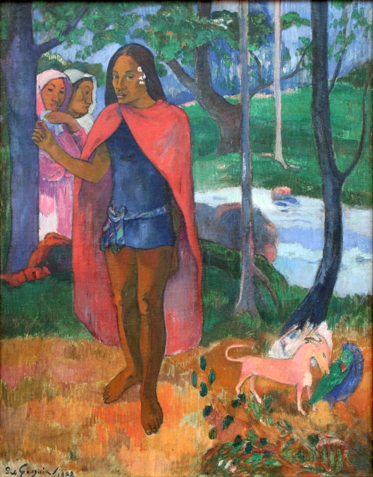 "The Wizard of Hiva Oa" (1902), by Paul Gauguin, at the Musée d'art moderne et d'art contemporain de Liège in Liège, Belgium. 