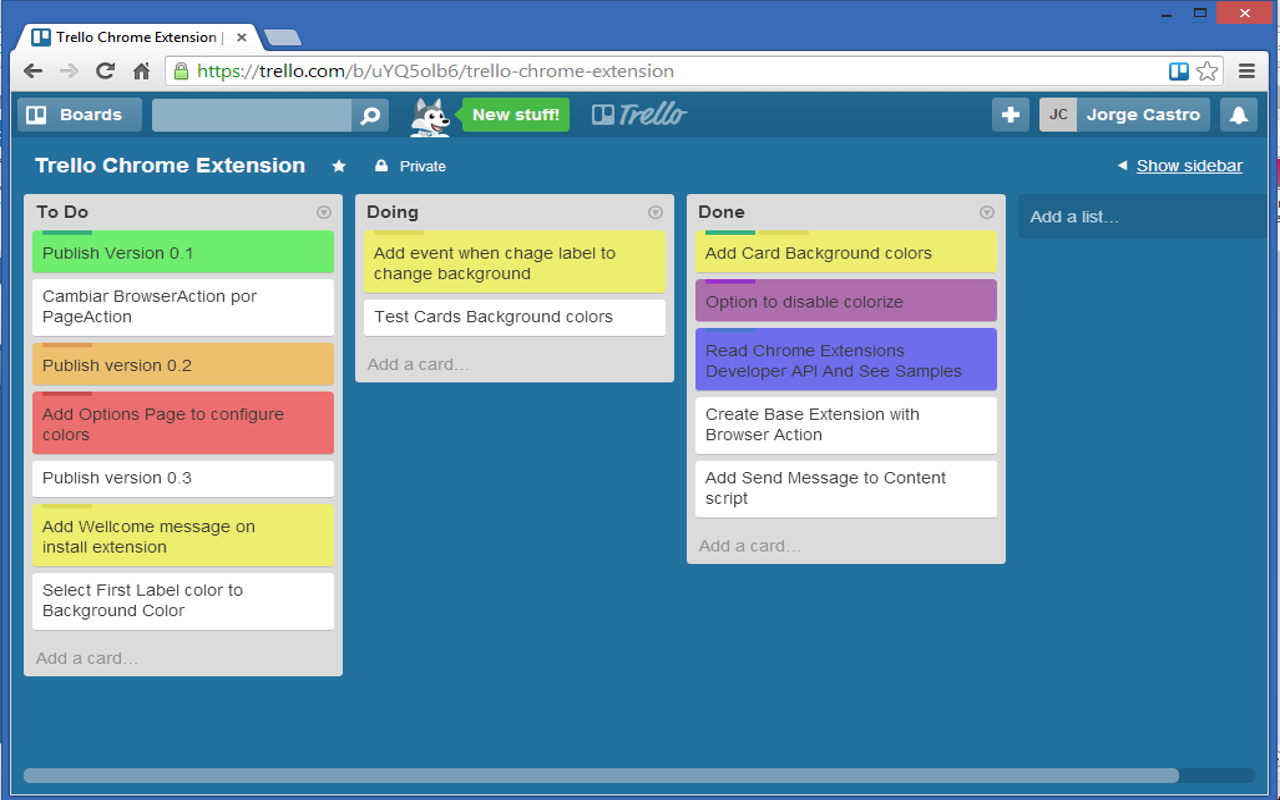 Background Colors Cards for Trello Preview image 0