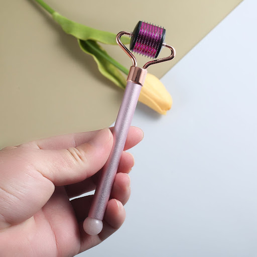 Title 6, 504 Microneedle Roller for Facial Massage, Skin...