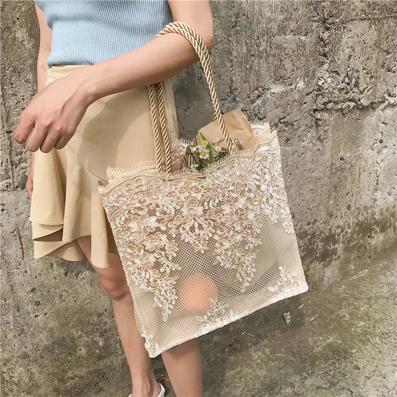 Sac cabas de shopping vintage à épaule unique avec lumière portable. Idéal pour les achats, pratique et élégant