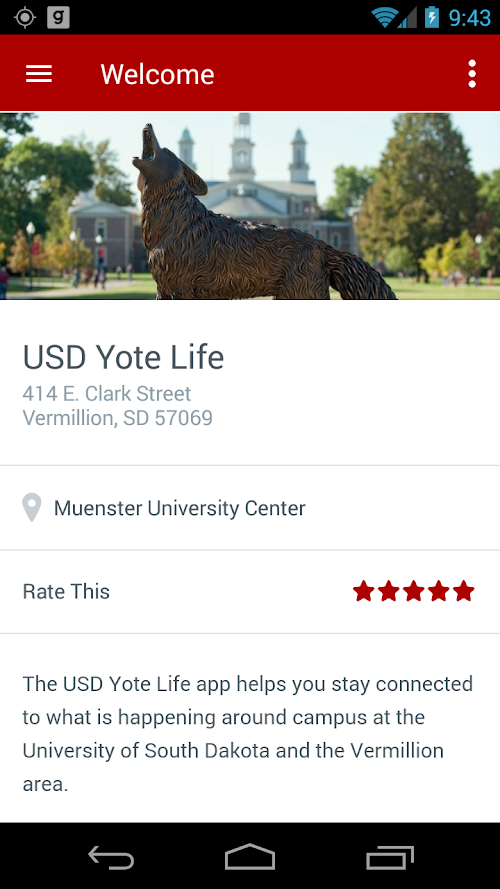 Android application USD Yote Life screenshort